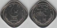 Pakistan 1948 2 Anna Specimen Proof Coin UNC KM#4